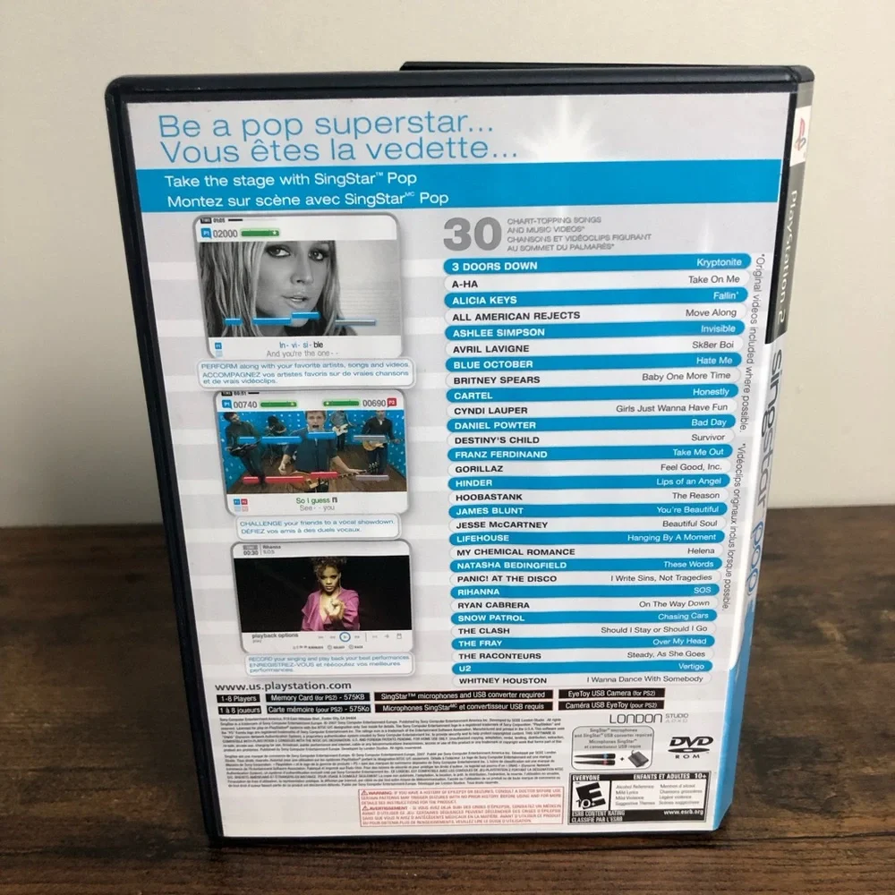 🎮5 for $15🎮 Singstar Pop PlayStation 2 - Picture 3 of 3